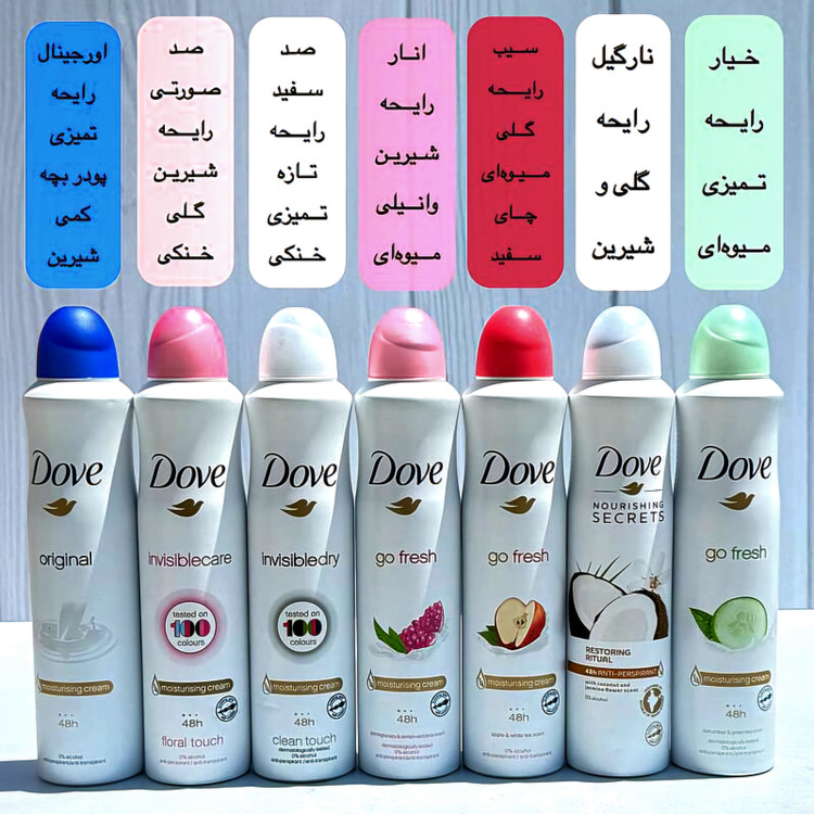 اسپری ضدتعریق داو انگلیس اصلی