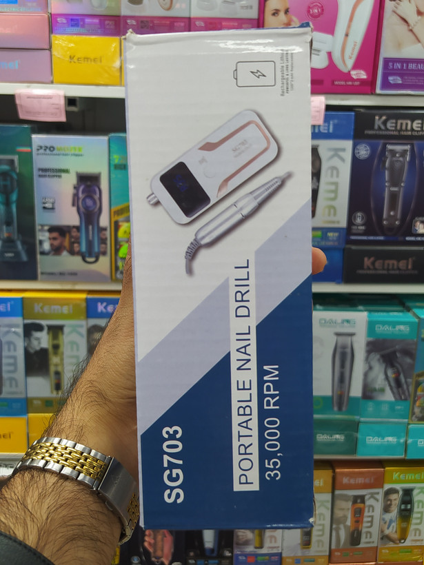سوهان برقی ناخن حرفه ای موبایلی مدل SG703